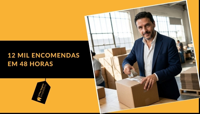 12 mil encomendas em 48 horas