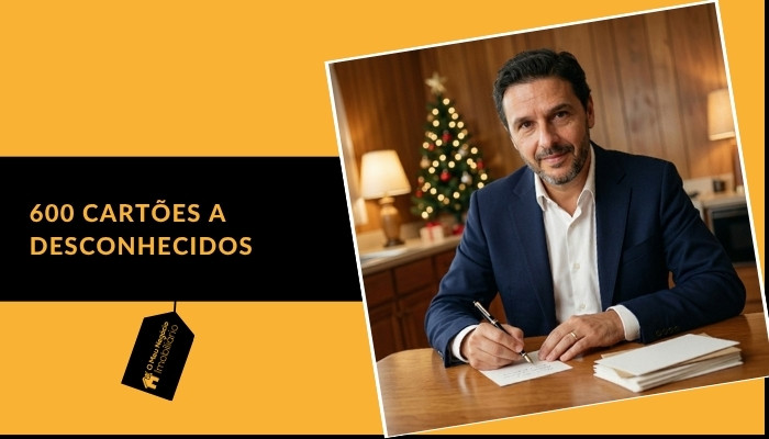 600 cartões a desconhecidos
