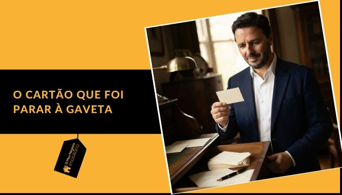 O cartão que foi parar à gaveta
